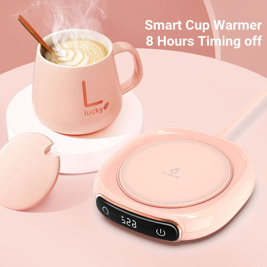 Coffee Mug Warmer Warm Coaster Smart Heating Cup Thermal Insulation Constant Temperature Coaster Heating Pad Desktop - Fourth Pyramid USA