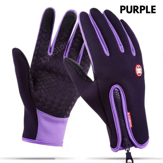 Winter Gloves Touch Screen Riding Motorcycle Sliding Waterproof Sports Gloves With Fleece - Fourth Pyramid USA