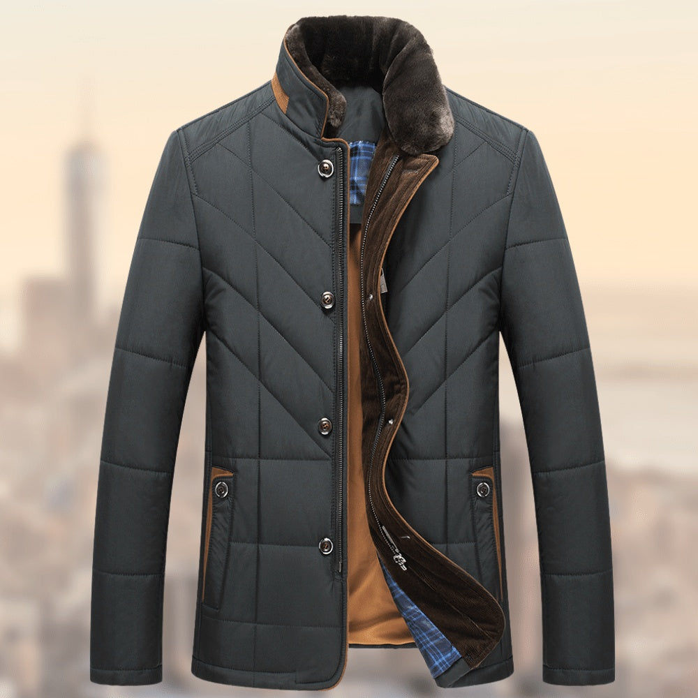 Middle-aged And Elderly Padded Jacket Father Winter Clothes - Fourth Pyramid USA
