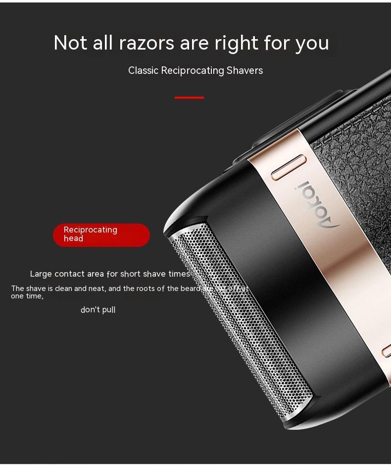 Electric Shaver USB Charging Dual Head Waterproof