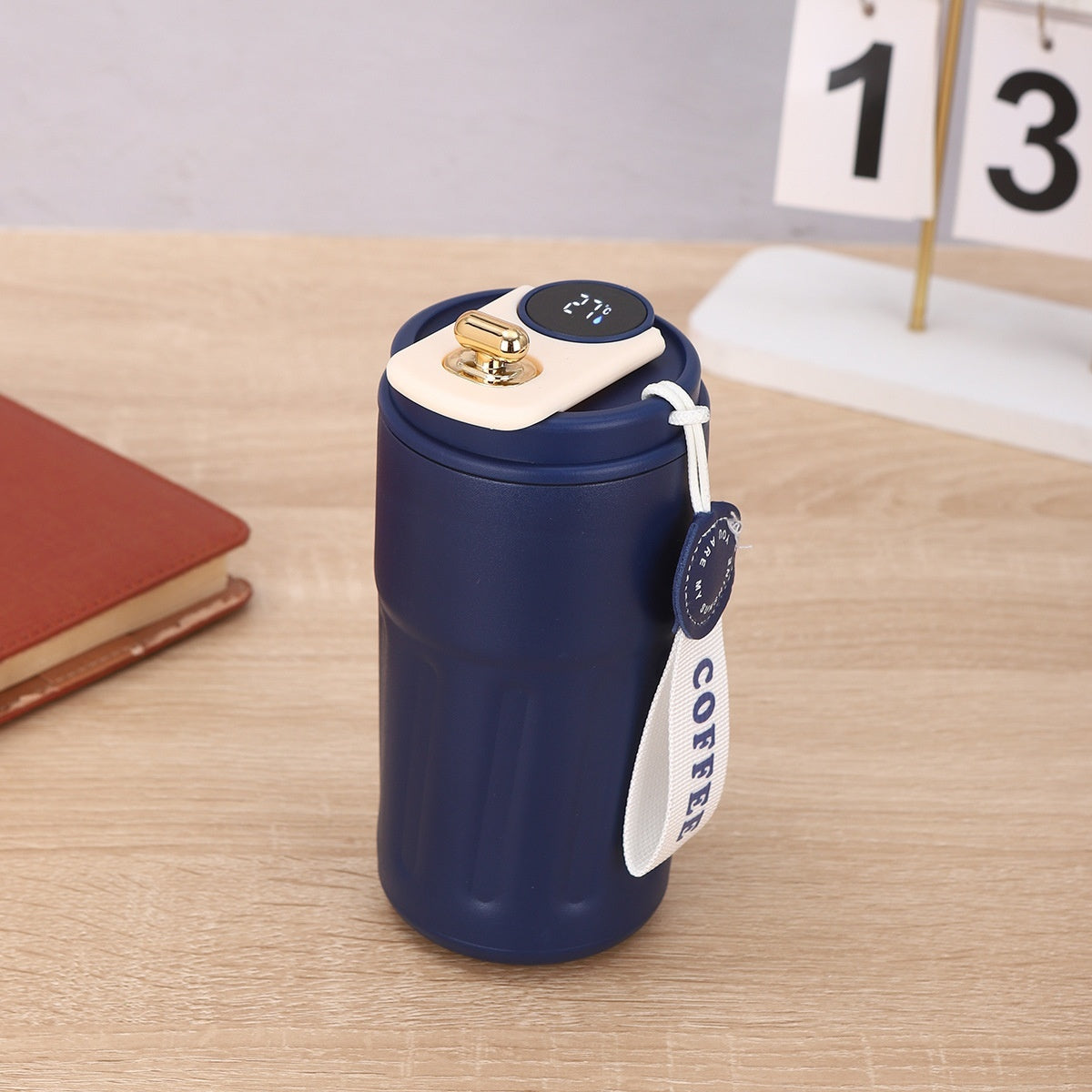 Smart Digital Thermal Bottle Portable Coffee Mug Stainless Steel Water Bottle In-Car Insulated Cup Keep Cold Vacuum Flasks 450ml - Fourth Pyramid USA