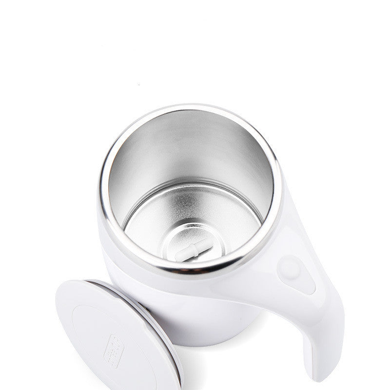 Rechargeable Model Automatic Stirring Cup Coffee Cup High Value Electric Stirring Cup Lazy Milkshake Rotating Magnetic Water Cup - Fourth Pyramid USA