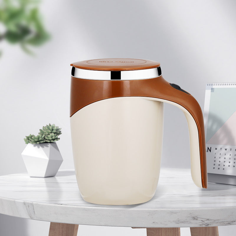 Rechargeable Model Automatic Stirring Cup Coffee Cup High Value Electric Stirring Cup Lazy Milkshake Rotating Magnetic Water Cup - Fourth Pyramid USA