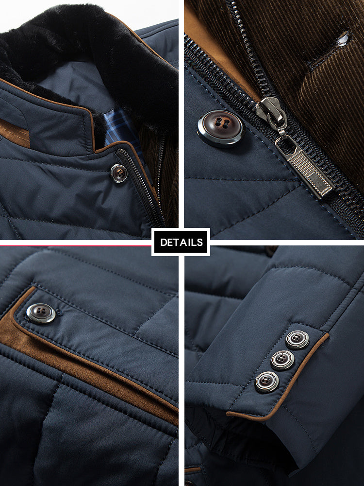 Middle-aged And Elderly Padded Jacket Father Winter Clothes - Fourth Pyramid USA
