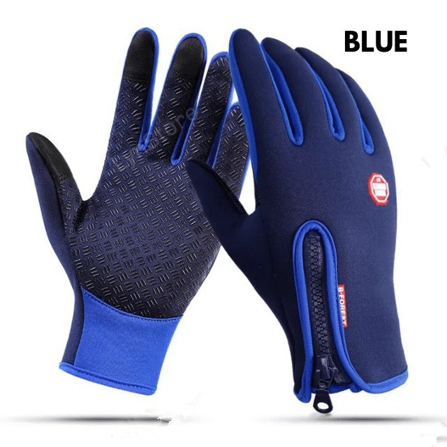 Winter Gloves Touch Screen Riding Motorcycle Sliding Waterproof Sports Gloves With Fleece - Fourth Pyramid USA