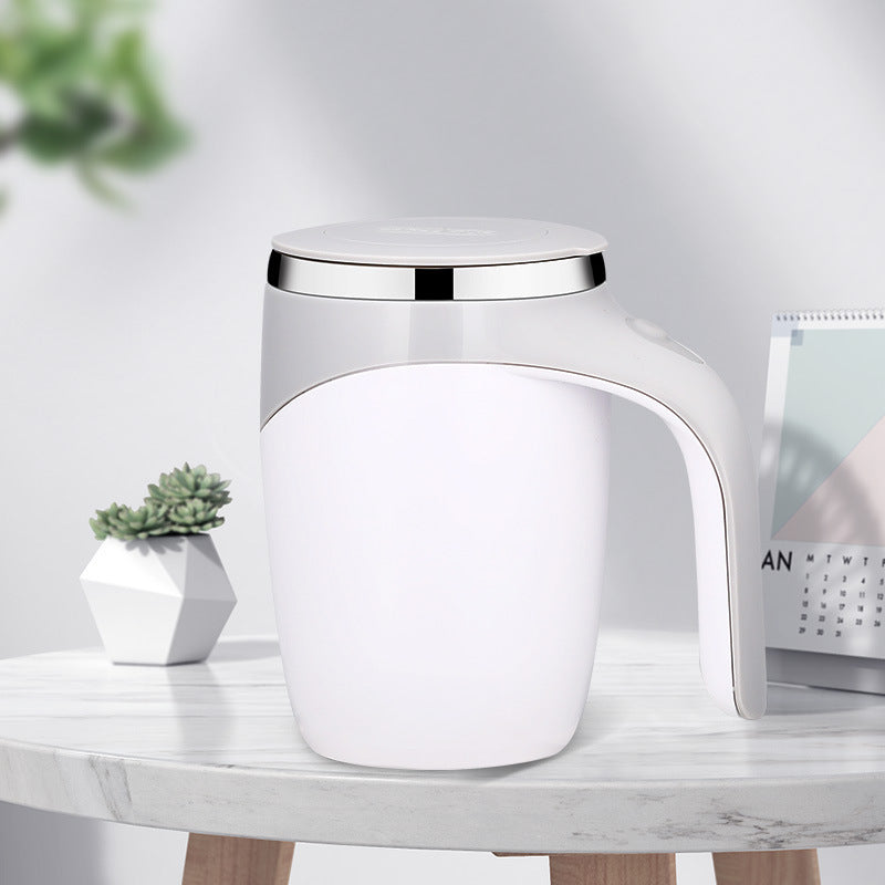 Rechargeable Model Automatic Stirring Cup Coffee Cup High Value Electric Stirring Cup Lazy Milkshake Rotating Magnetic Water Cup - Fourth Pyramid USA