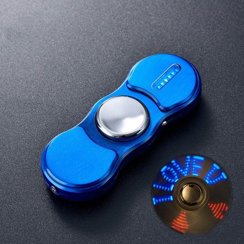 Fingertip gyro charging lighter