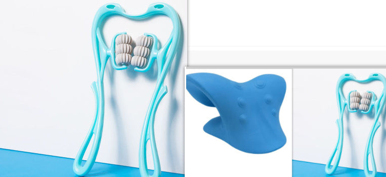 Multifunctional Manual Six-wheel Neck Massager Massage Relieve Roller Massage Tool - Fourth Pyramid USA