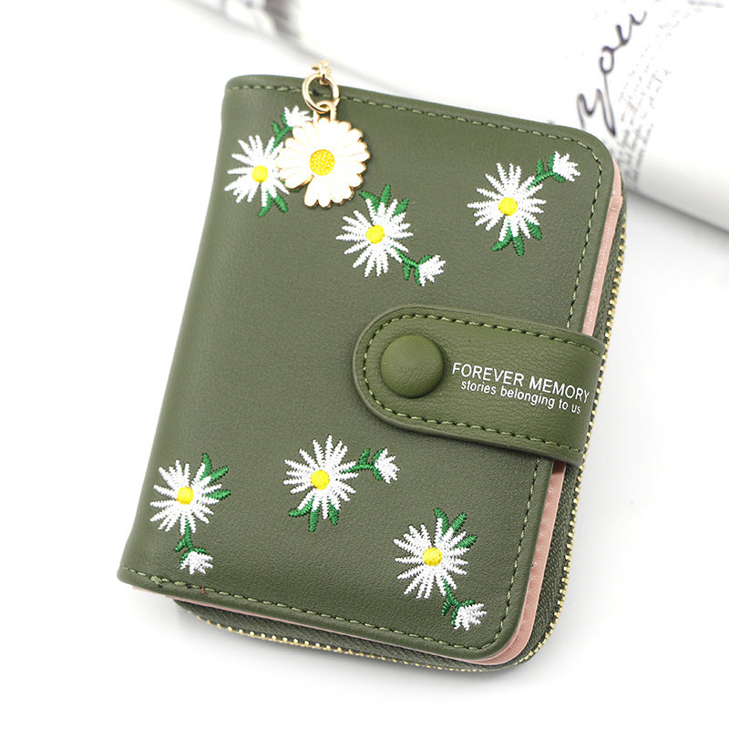 Women's Short Zipper Buckle Purse
