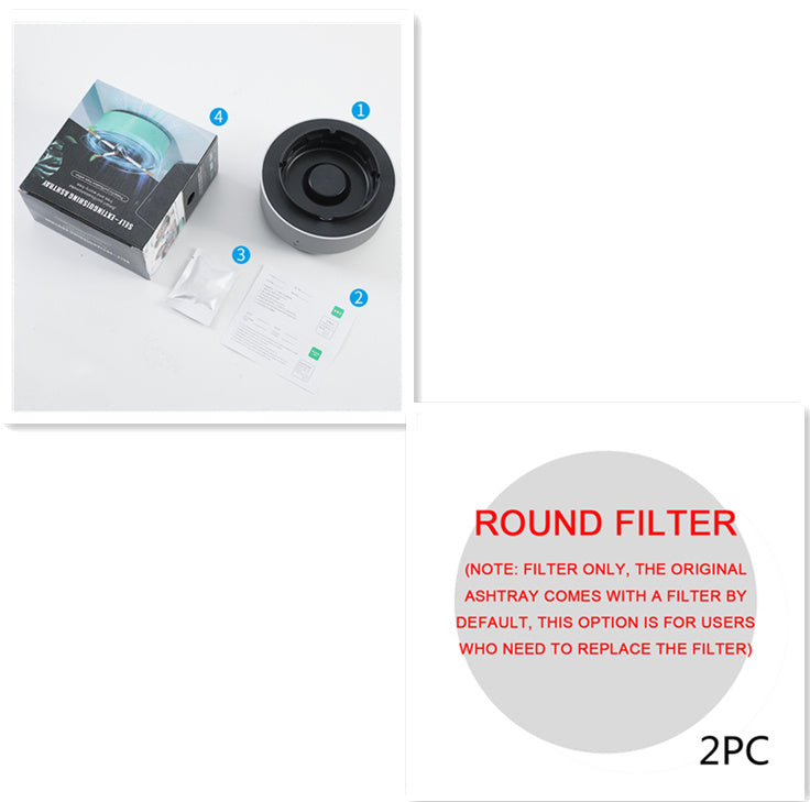 Smoke Removal Air Purification Ashtray Anion Purification Practical Automatic Purifier Ashtray Portable Gadgets For Car Ashtray - Fourth Pyramid USA