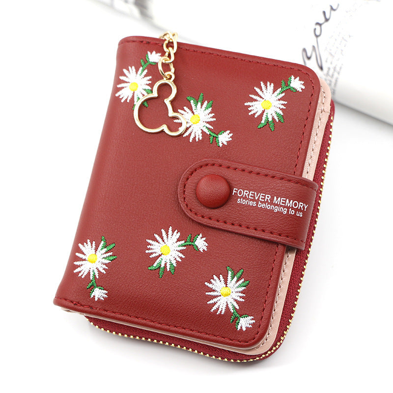 Women's Short Zipper Buckle Purse