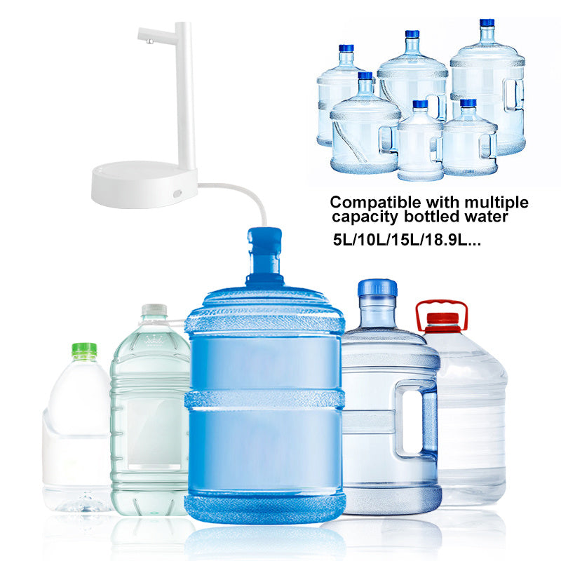 Desk Dispenser Electric Water Gallon Automatic Water Bottle Dispenser Rechargeable Water Dispenser - Fourth Pyramid USA