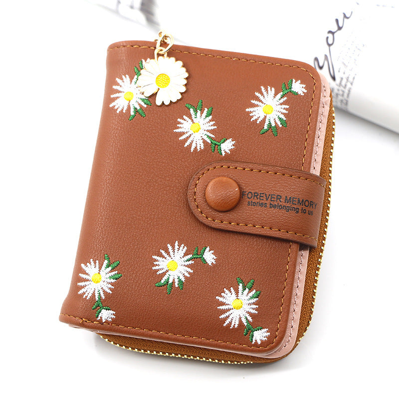Women's Short Zipper Buckle Purse