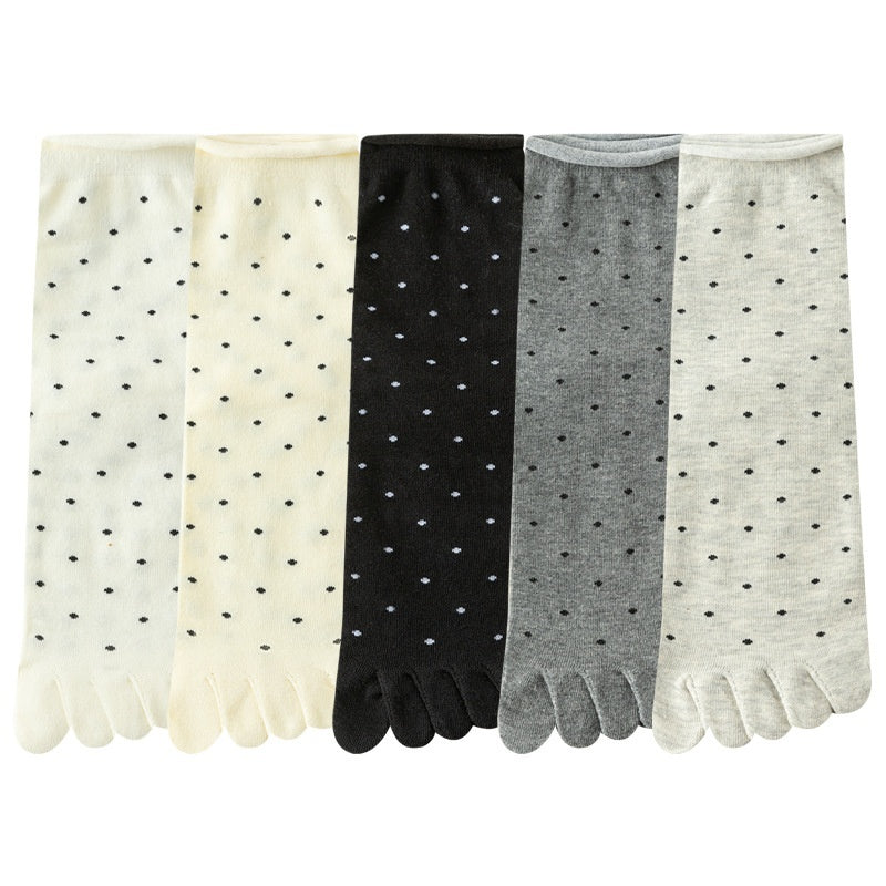 Summer Thin Women's Mid-calf Split Toe Toe Socks