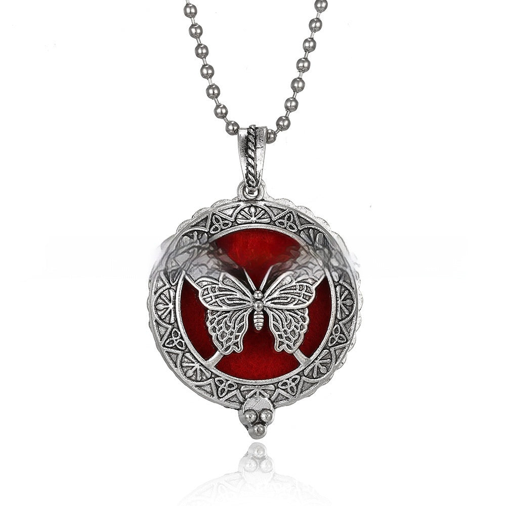30mm Owl Essential Oil Diffusion Hollow Couple Lucky Tree Magnet Perfume Box Pendant