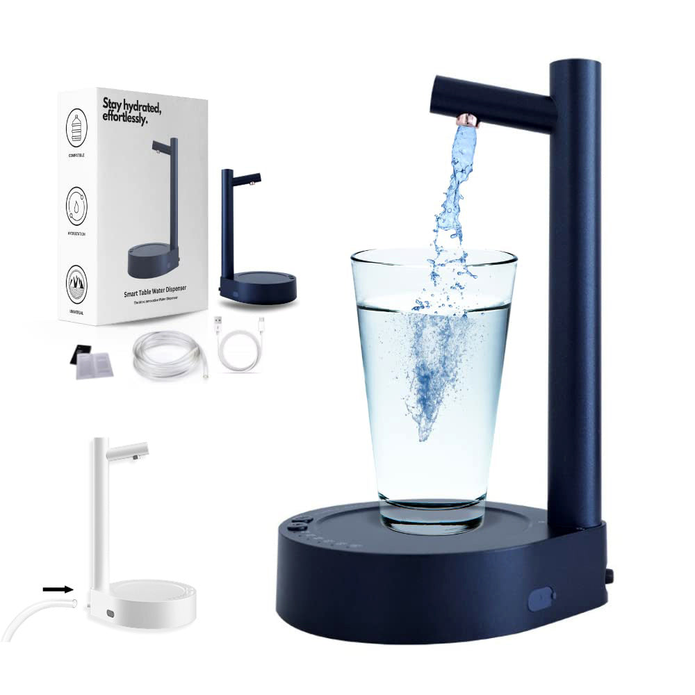 Desk Dispenser Electric Water Gallon Automatic Water Bottle Dispenser Rechargeable Water Dispenser - Fourth Pyramid USA