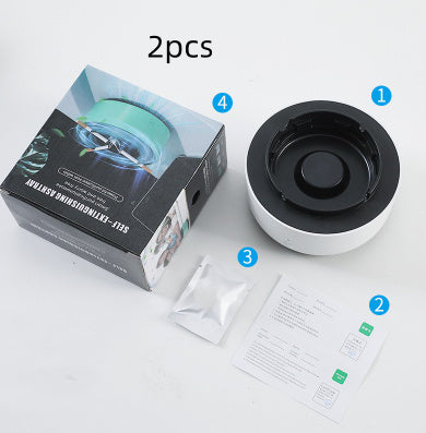 Smoke Removal Air Purification Ashtray Anion Purification Practical Automatic Purifier Ashtray Portable Gadgets For Car Ashtray - Fourth Pyramid USA