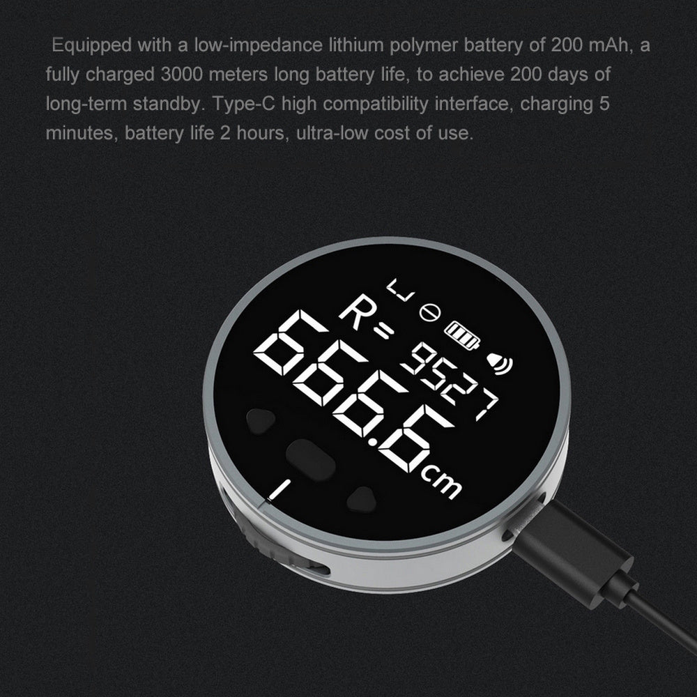Distance Measuring Instrument Electronic Measuring Ruler Tape Measure High Definition Digital LCD High Precision Electronic Measuring Ruler Tool - Fourth Pyramid USA