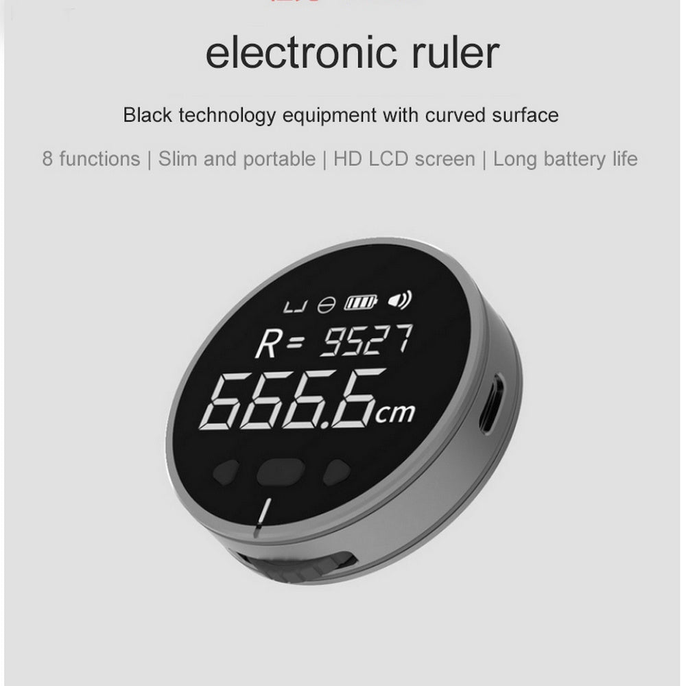 Distance Measuring Instrument Electronic Measuring Ruler Tape Measure High Definition Digital LCD High Precision Electronic Measuring Ruler Tool - Fourth Pyramid USA
